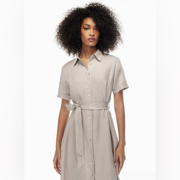 NWOTS Wilfred Eleta Linen Maxi Dress Sz M - Picture 2 of 12